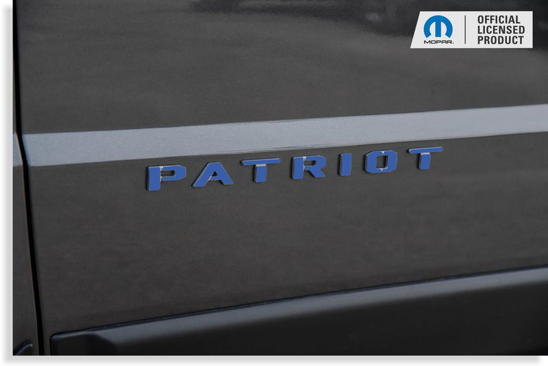 PATRIOT Door Emblem Overlay Decals   - 2011-2017 Jeep Patriot