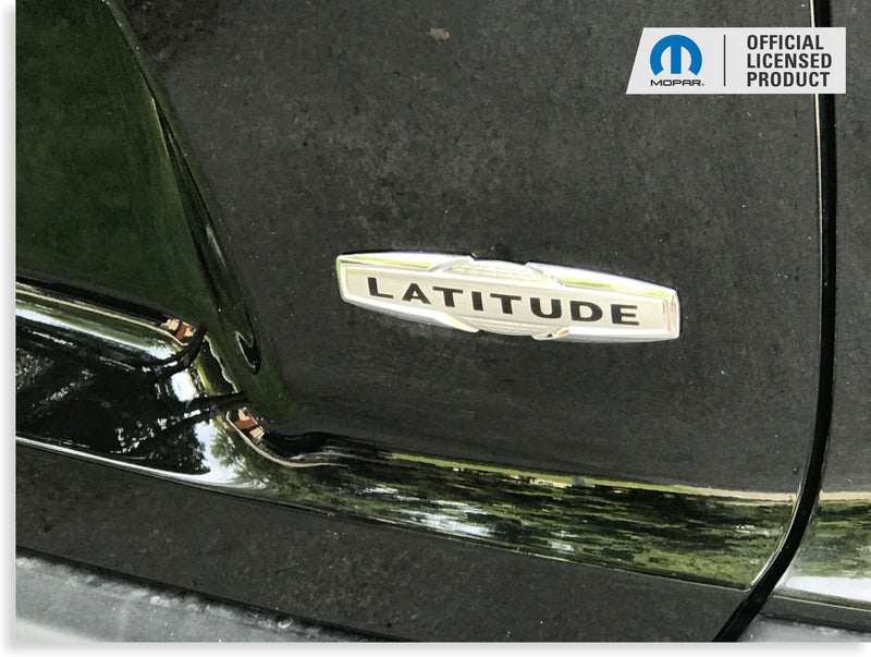 LATITUDE Emblem Overlay Decal -Jeep Cherokee 14-21