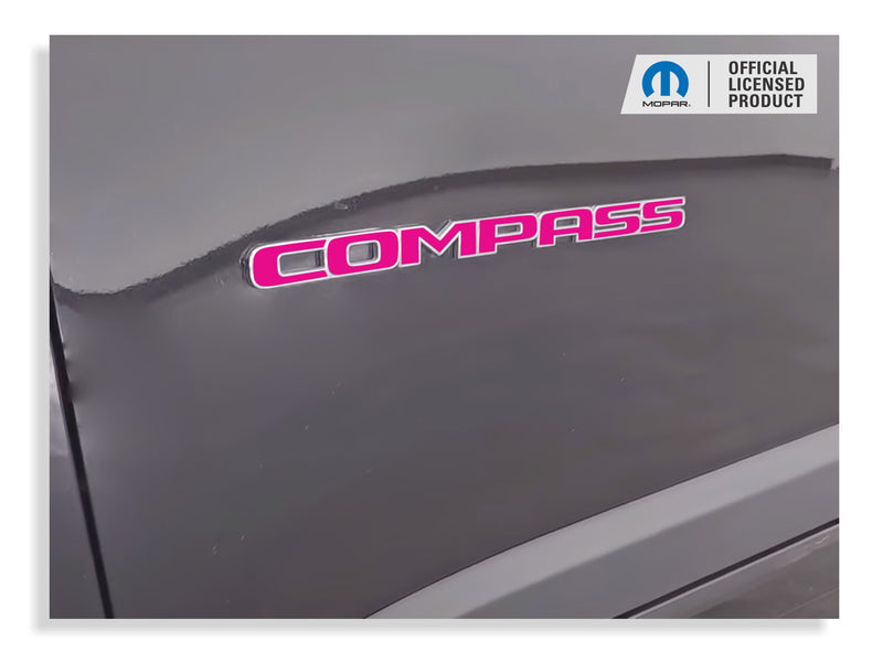 COMPASS Door Emblem Overlay Decals   - 2018-2024 Jeep Compass