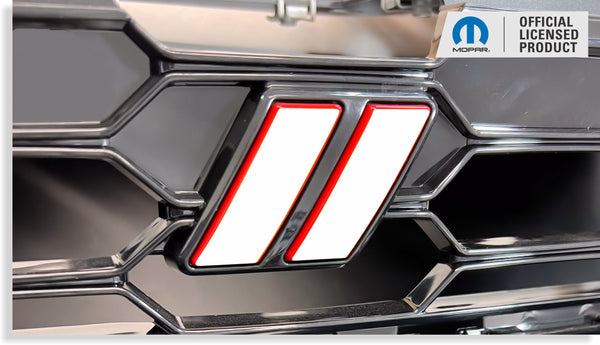 Hash Mark Grille Emblem Overlay Decal - 23-25 Hornet