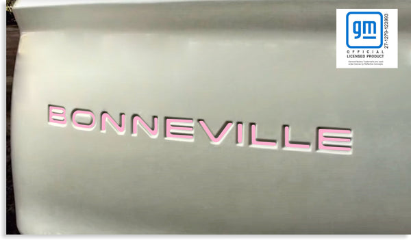 Rear Bumper BONNEVILLE Lettering Inlay Decal - 00-03 Bonneville