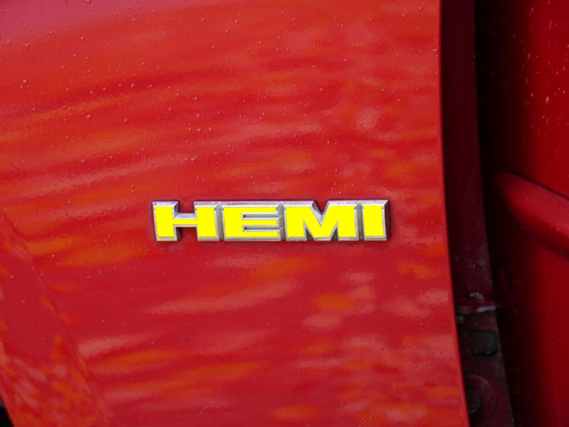 Hemi Fender Emblem Overlay Decals (pair)  - 2006-2010 Dodge Charger R/T