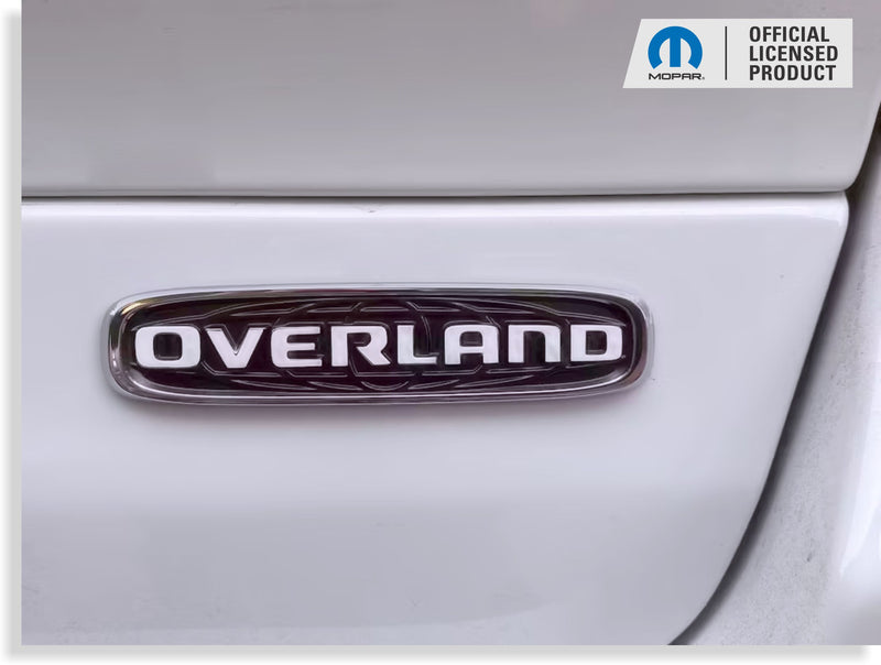 OVERLAND Emblem Overlay Decal - 2022-2024 Grand Cherokee Overland