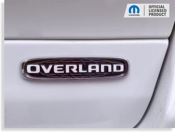 OVERLAND Emblem Overlay Decal - 2021-2024 Grand Cherokee L