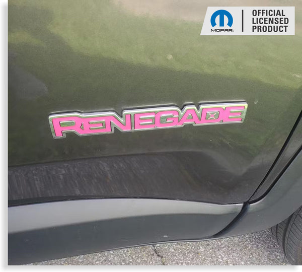 RENEGADE Emblem Inlay Decals   - Jeep Renegade