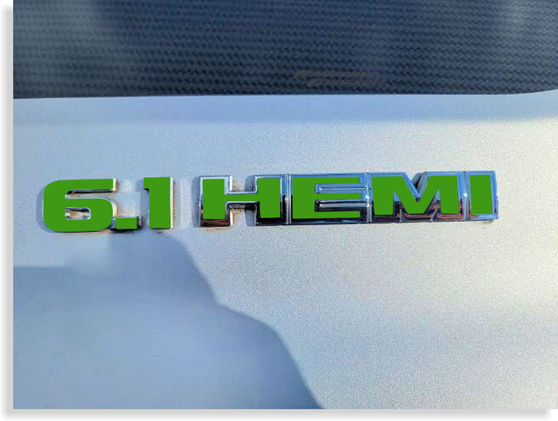 Hemi Emblem Overlay Decals (pair)  Dodge Challenger