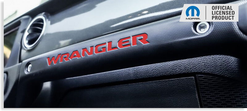 WRANGLER Grab Bar Inlay Sticker -  2018-2024 Wrangler JL/JLU