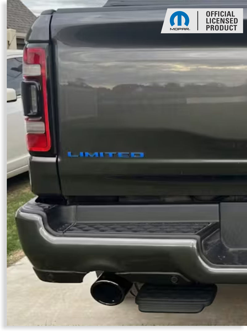 LIMITED Tailgate Emblem Overlay Decal - 2019-2024 Ram Limited 2500 3500