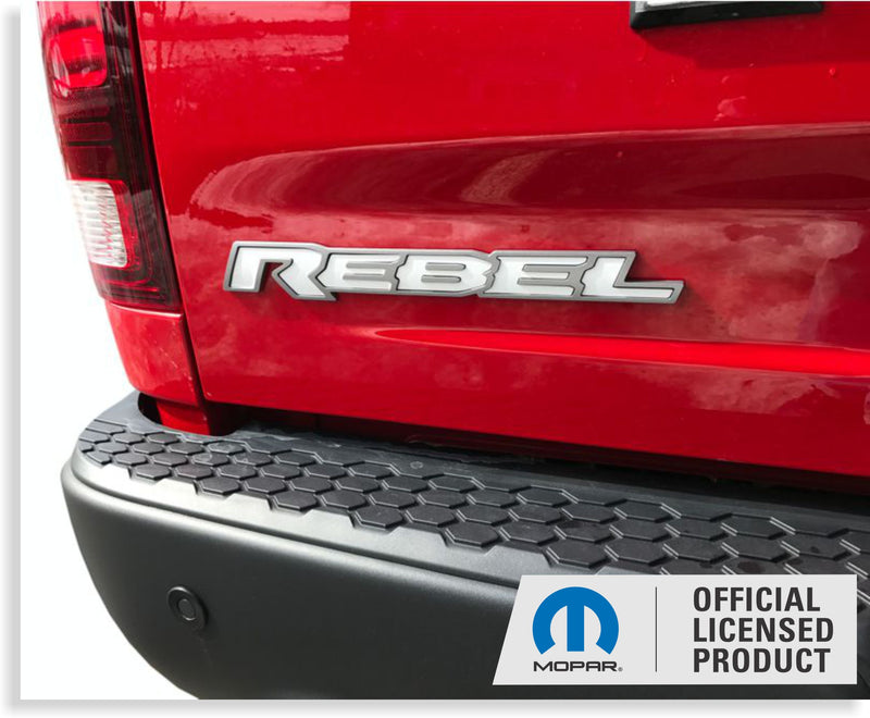 REBEL Tailgate Emblem Inlay Decal   - 2015-2018 Ram Rebel