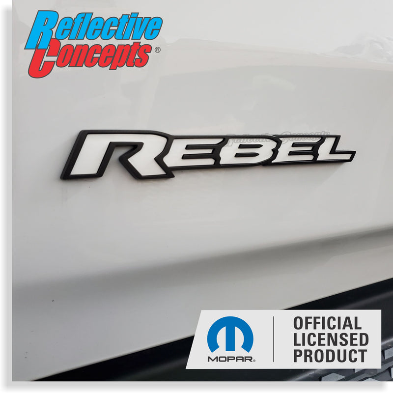 REBEL Emblem Inlay Decal - 2019-2025 Ram 1500 Rebel