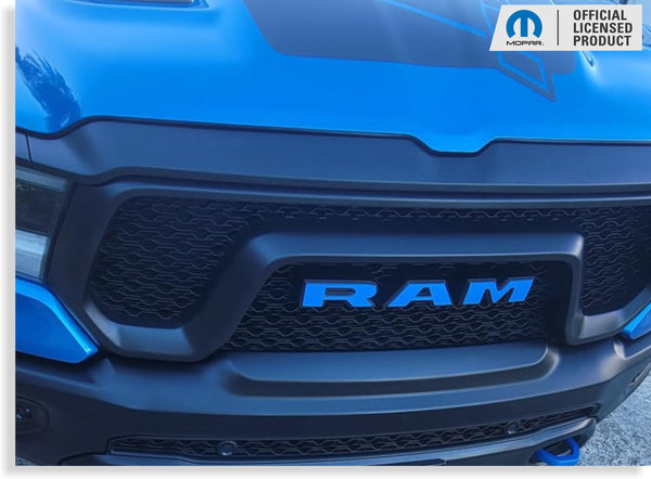 RAM Grille Emblem Overlay Decal   - 2019-2024 Ram 1500 Rebel