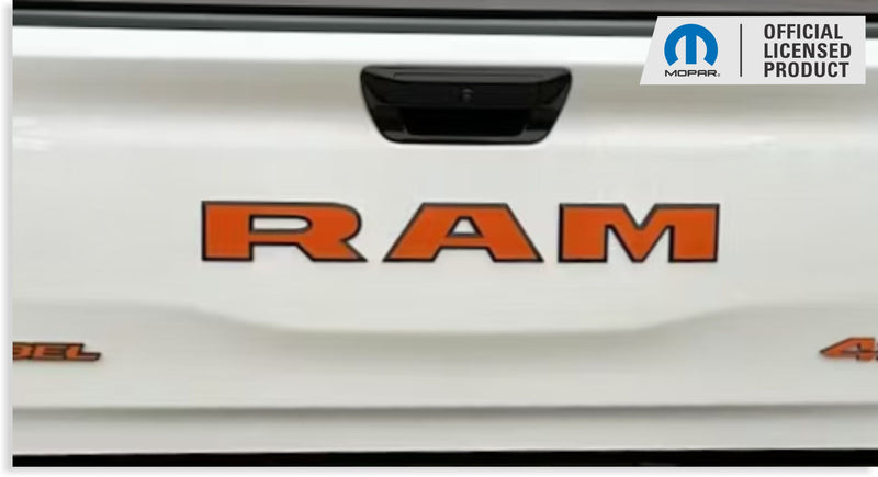 RAM Tailgate Emblem Overlay Decal   - 2023-2024 Ram 2500 Rebel