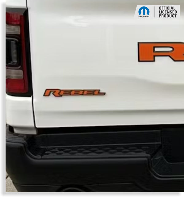 REBEL Emblem Inlay Decal - 2019-2025 Ram 1500 Rebel