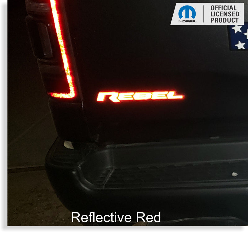 REBEL Emblem Inlay Decal - 2019-2025 Ram 1500 Rebel