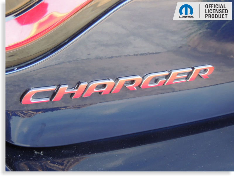 CHARGER Trunk Emblem Overlay Decal - 2015-2023 Charger