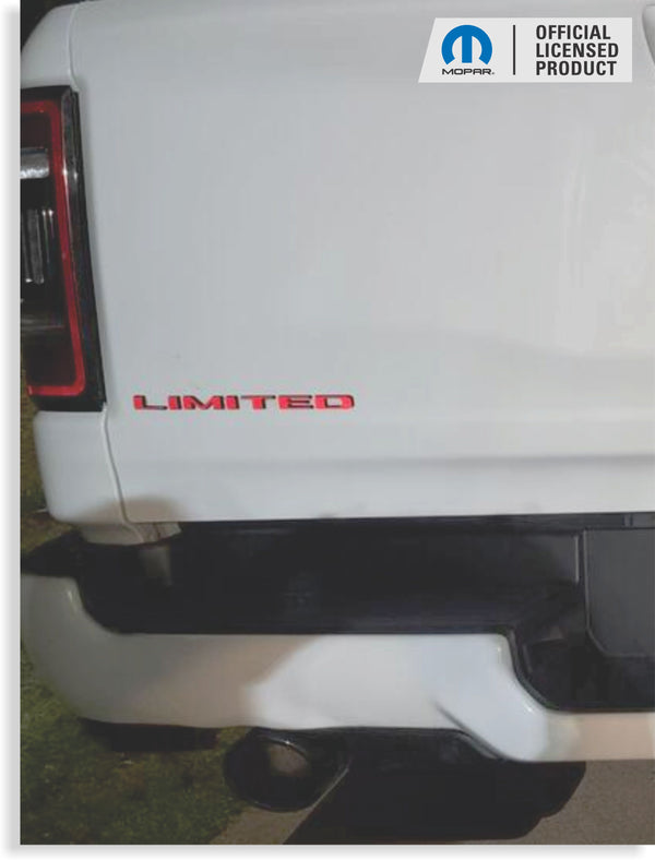 LIMITED Tailgate Emblem Overlay Decal - 2019-2025 Ram Limited 1500