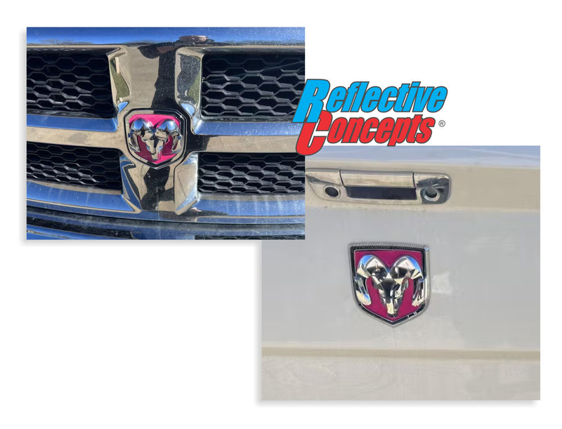 Ram Head Emblem Inlay Decals - 2013-2018 Ram 1500