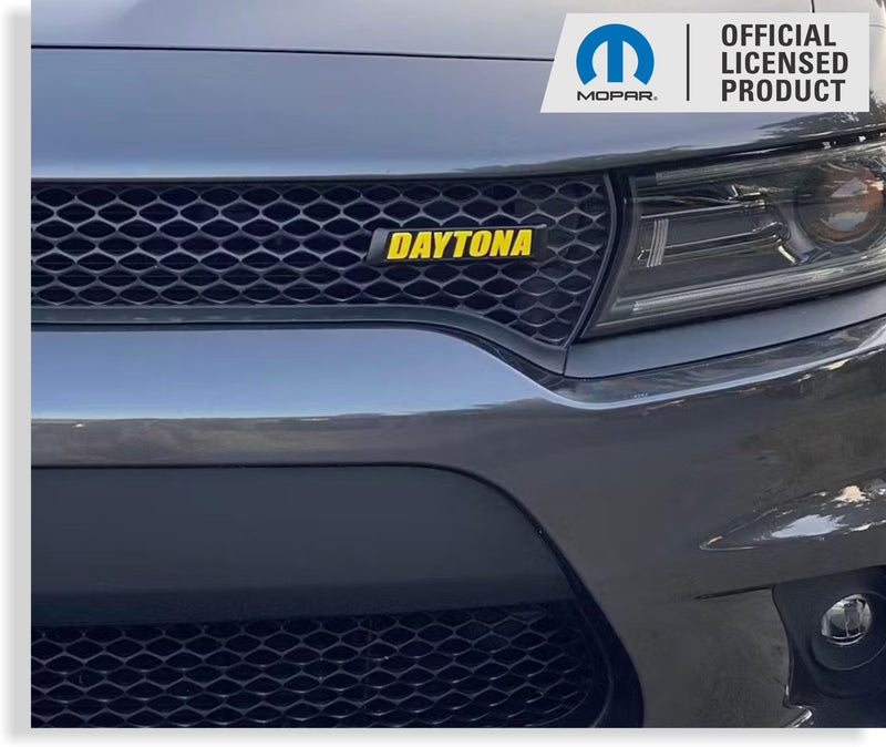 DAYTONA Grille Emblem Overlay Decal   - 17-23 Charger Daytona