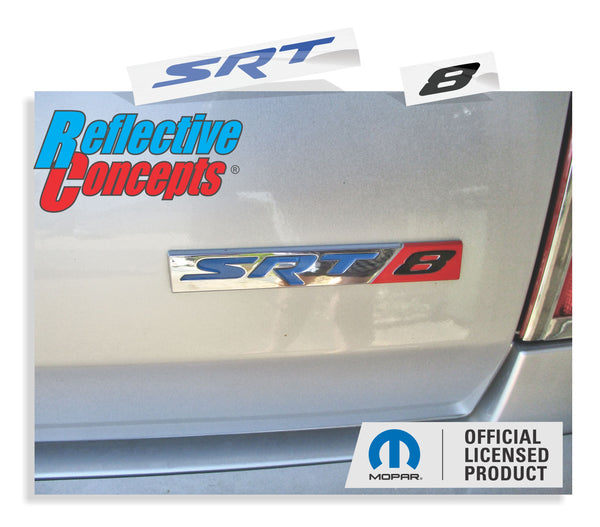 SRT8 Trunk Emblem Overlay Decal  - 2006-2013 Charger SRT8