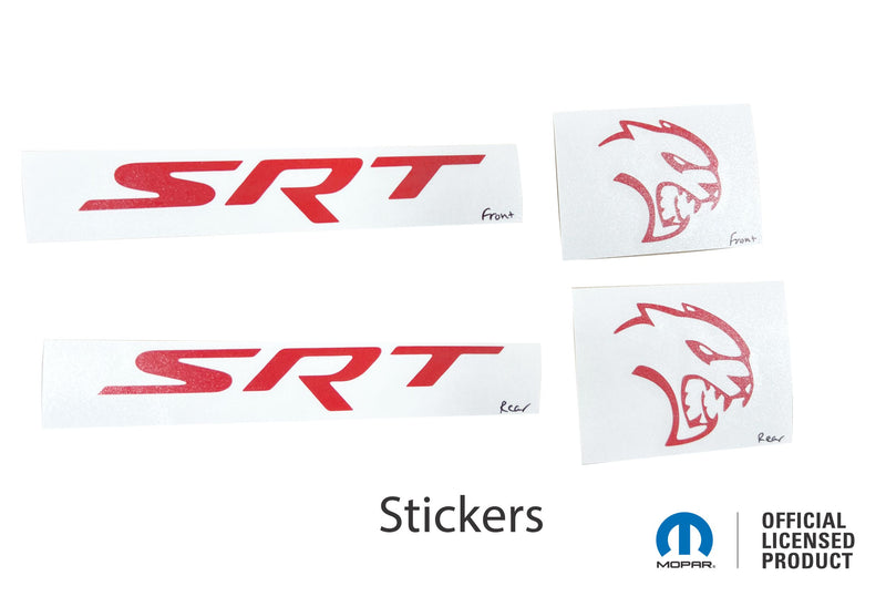 Durango SRT Hellcat Grille and Liftgate Emblem Overlay Decals