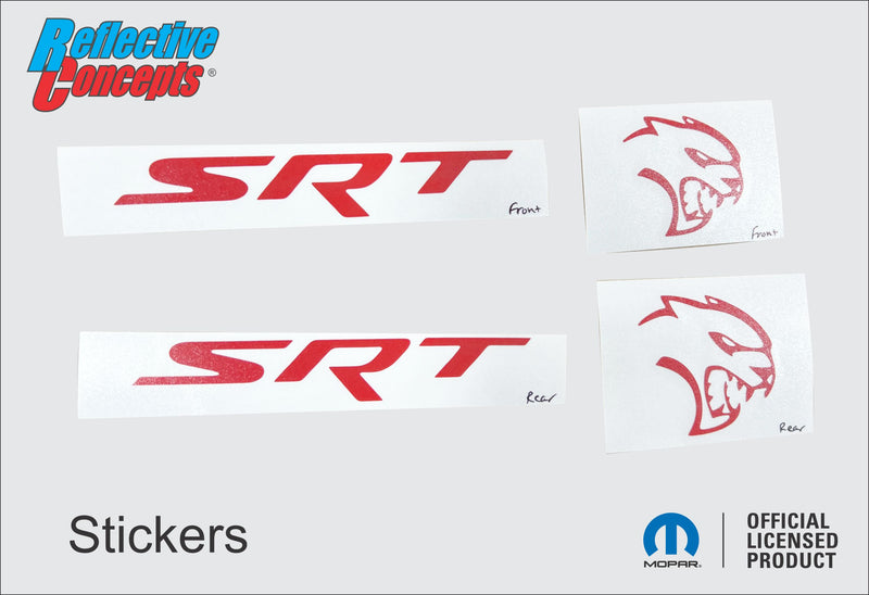 Durango SRT Hellcat Grille and Liftgate Emblem Overlay Decals