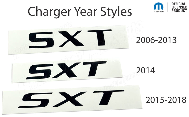 SXT Trunk Emblem Overlay Decal  - Dodge Charger SXT