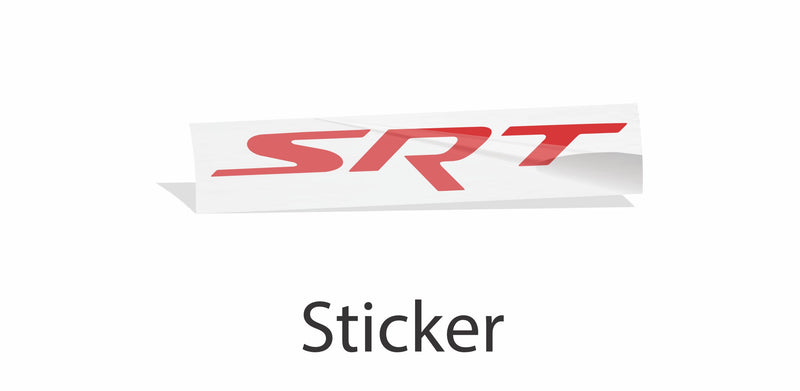 SRT Grille Emblem Overlay Decal  - 2008-2014 Challenger SRT8