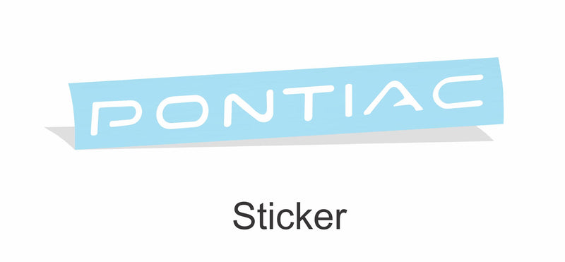 Rear Bumper PONTIAC Lettering Inlay Decal - 00-03 Bonneville