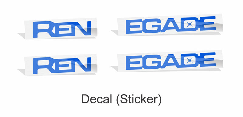 RENEGADE Emblem Inlay Decals   - Jeep Renegade