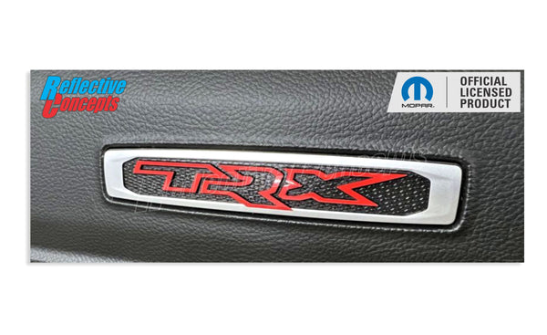 TRX Glovebox Emblem Overlay Decal   - 2021-2024 Ram TRX