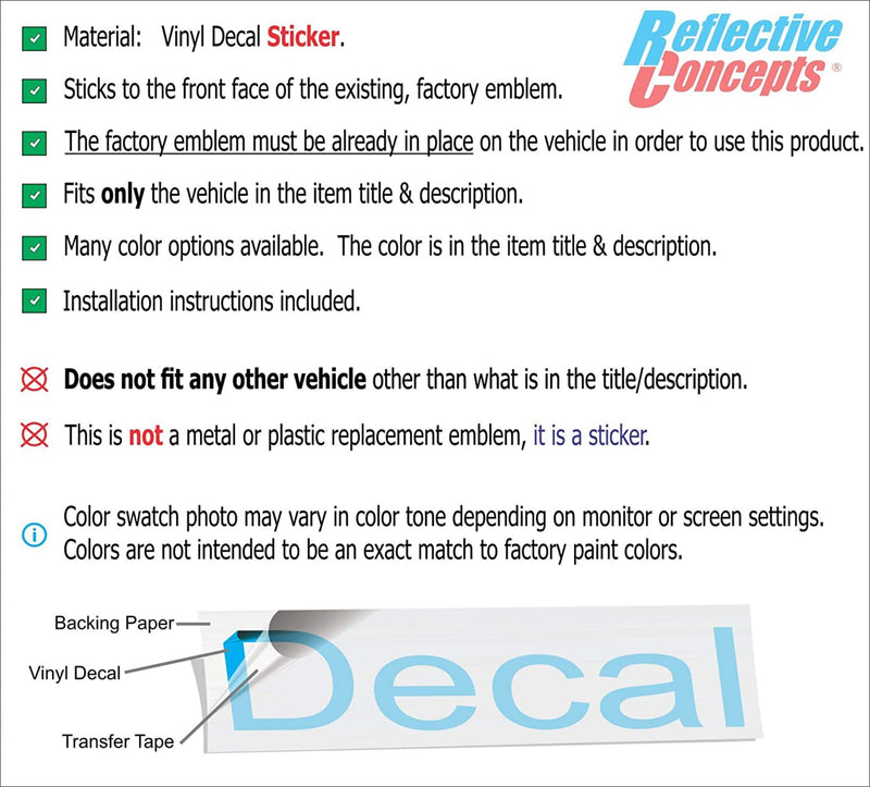 COBALT Emblem Overlay Decal - 07-10 Cobalt