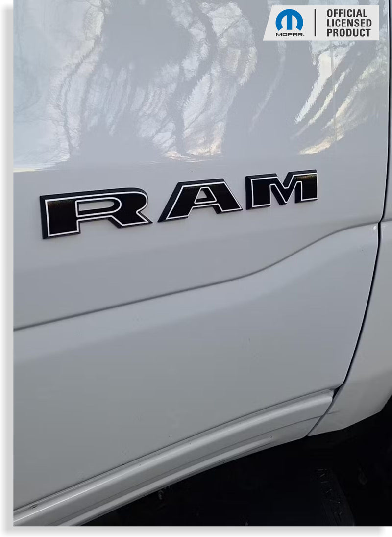 RAM Door Emblem Overlay Decals   - 2019-2024 Ram 2500, 3500