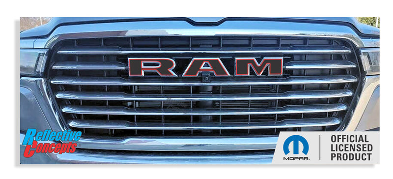 RAM Grille Emblem Overlay Decal   - 2025 Ram 1500