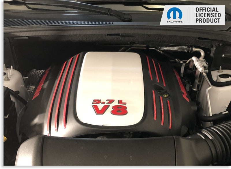 5.7L V8 Engine Cover Letter Overlays - 11-24 Durango R/T