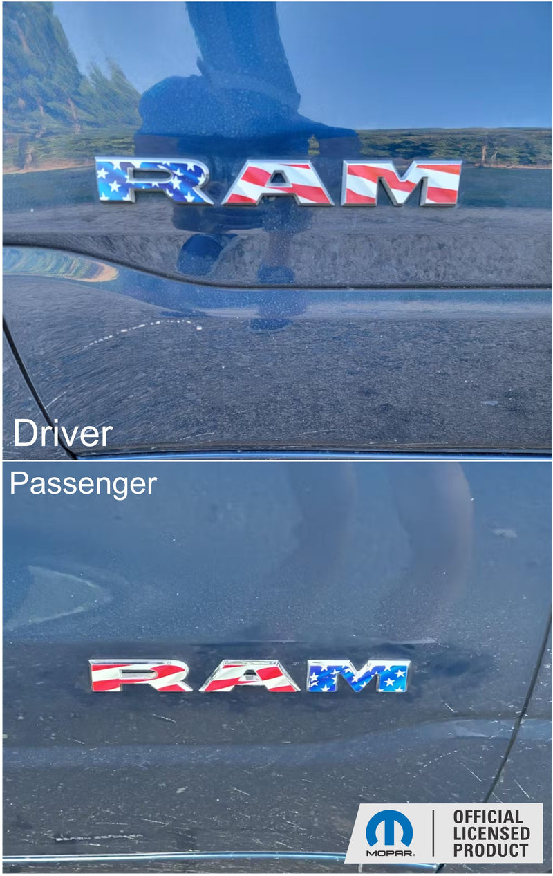 RAM Door Emblem Overlay Decals   - 2019-2024 Ram 2500, 3500