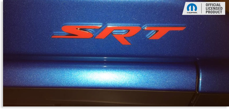 SRT Front and Rear Badge Overlay Decals - 2015-2018 Dodge Challenger SRT 392