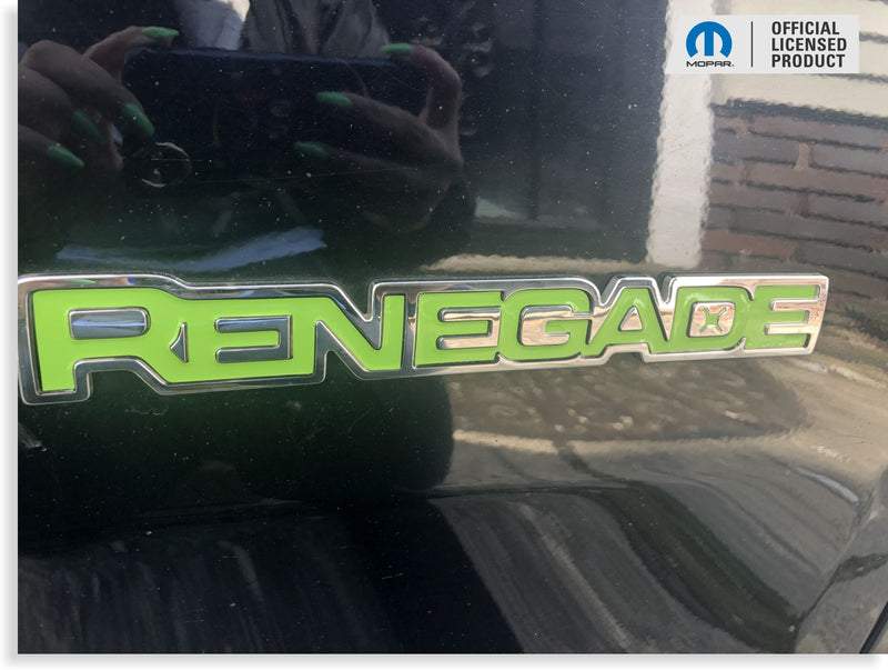 RENEGADE Emblem Inlay Decals   - Jeep Renegade