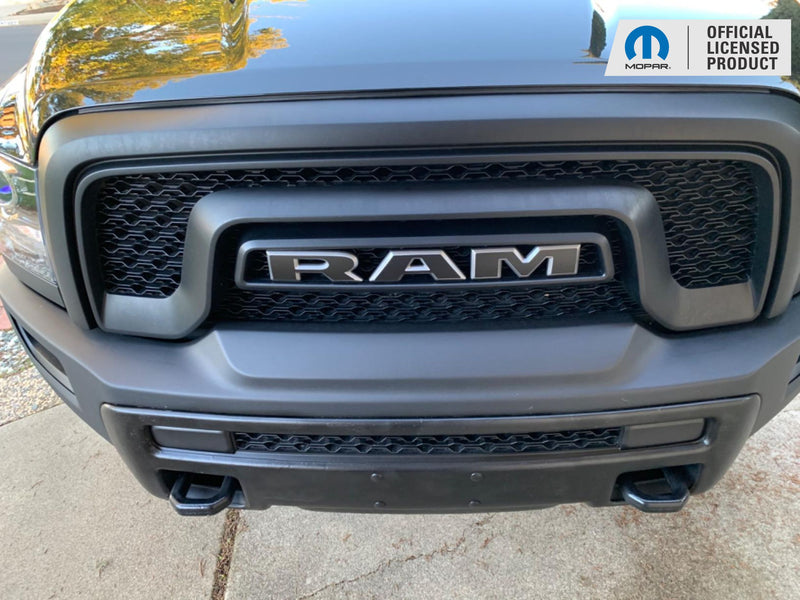 RAM Grille Emblem Overlay Decal   - 2019-2024 Ram 1500 Classic Warlock