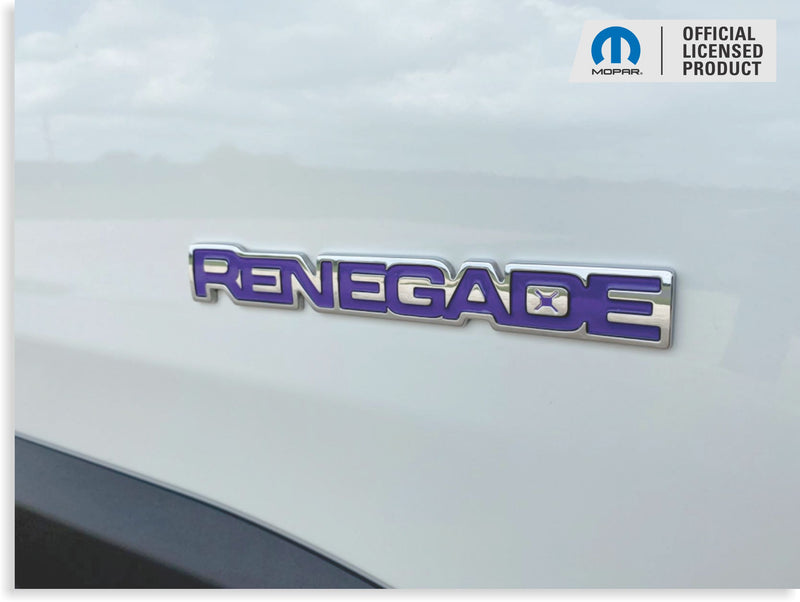 RENEGADE Emblem Inlay Decals   - Jeep Renegade