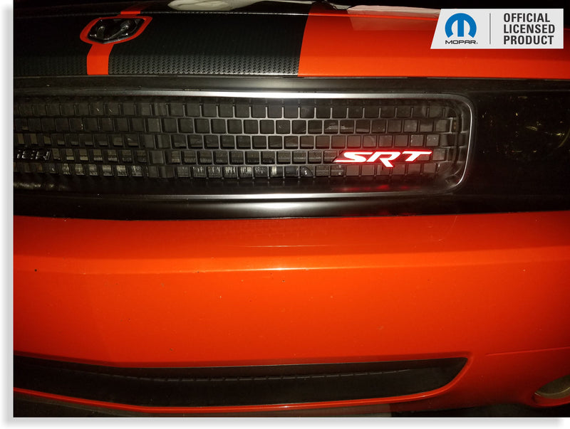 SRT Grille Emblem Overlay Decal  - 2008-2014 Challenger SRT8