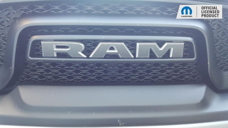 RAM Grille Emblem Overlay Decal   - 2019-2024 Ram 1500 Classic Warlock