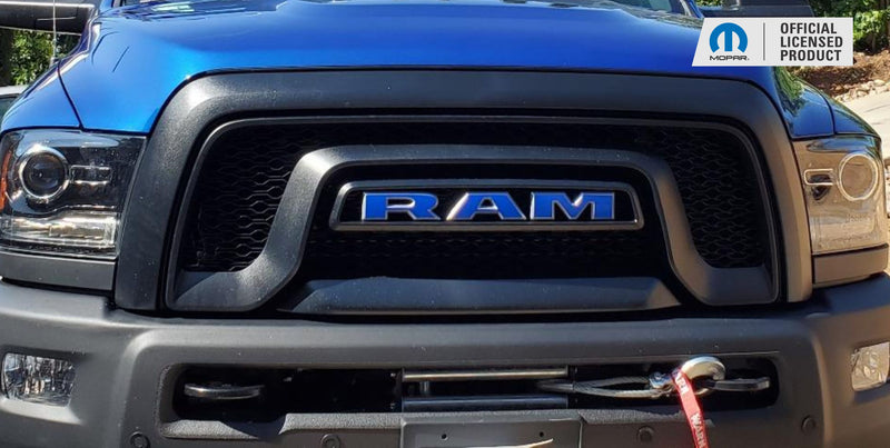 RAM Grille Emblem Overlay Decal   - 2019-2024 Ram 1500 Classic Warlock