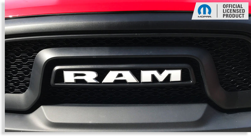 RAM Grille Emblem Overlay Decal   - 2019-2024 Ram 1500 Classic Warlock