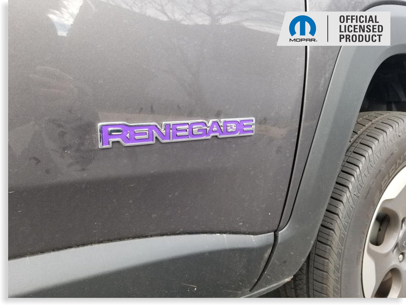 RENEGADE Emblem Inlay Decals   - Jeep Renegade