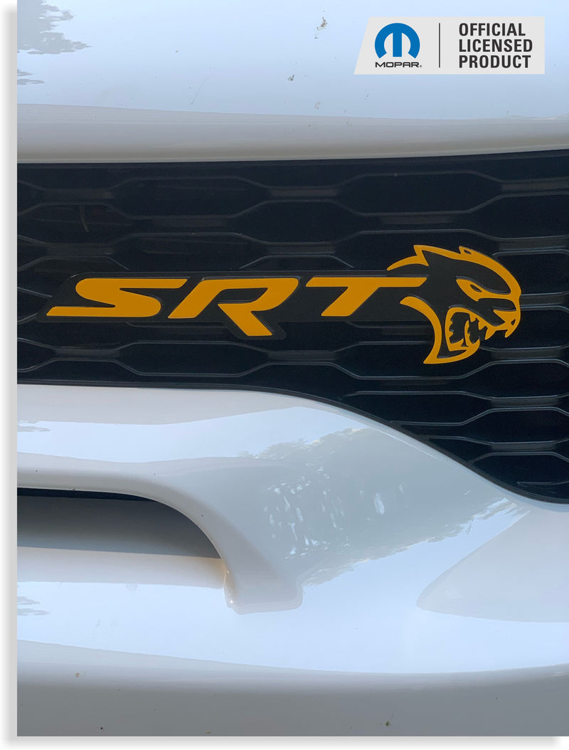 SRT Emblem Overlay Decals - 2018-2023 Dodge Charger SRT Hellcat