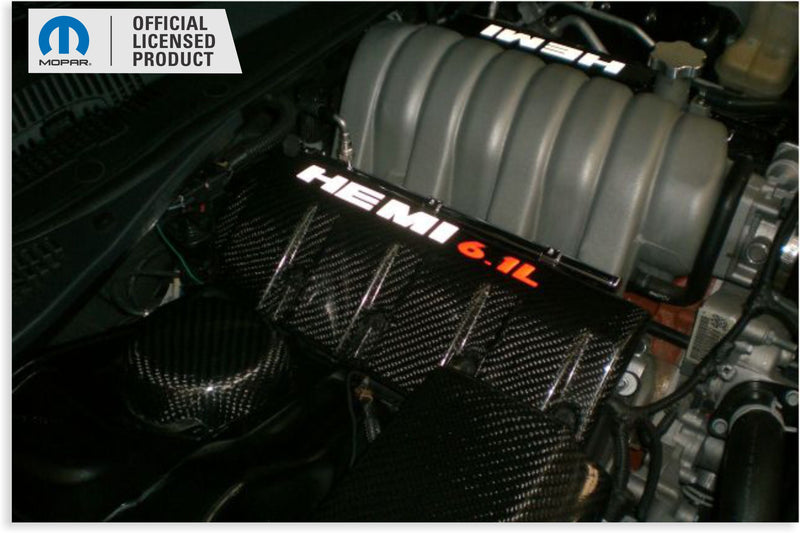 HEMI Engine Cover Overlays 6.1L - 06-10 Dodge Charger