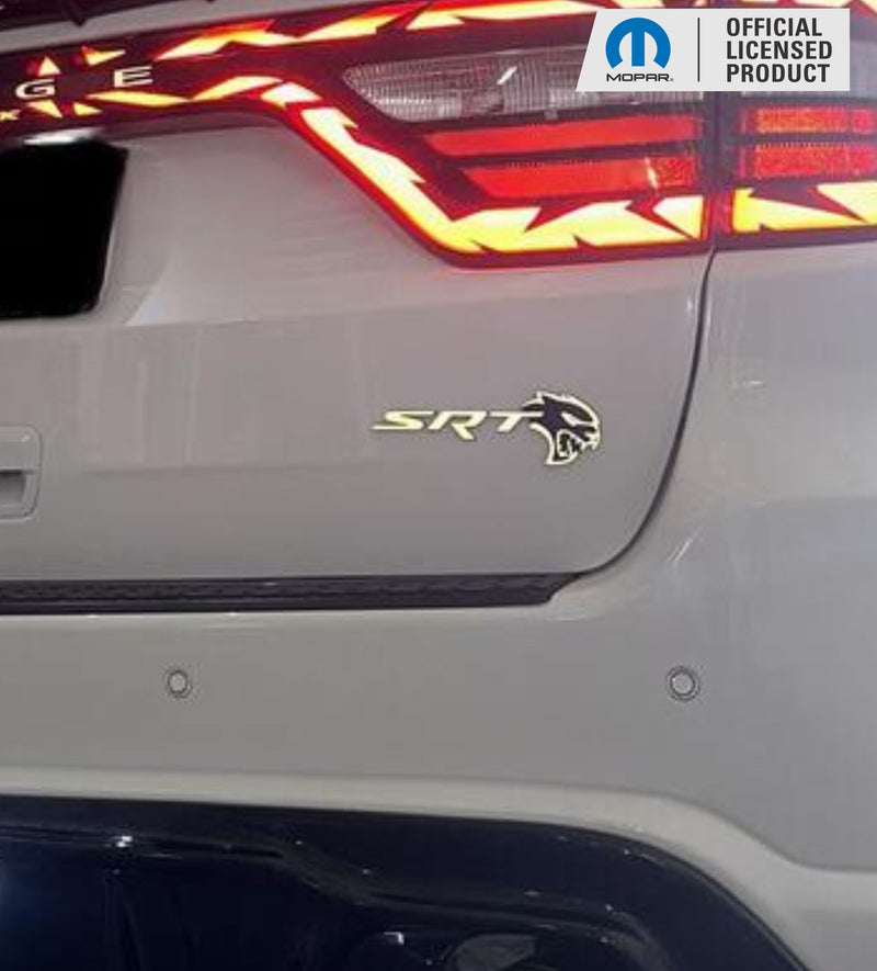 Durango SRT Hellcat Grille and Liftgate Emblem Overlay Decals