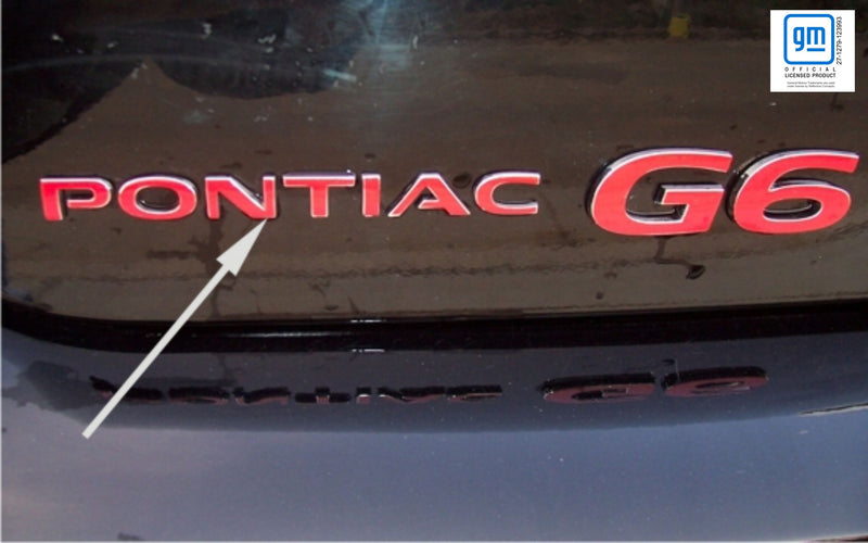 PONTIAC Emblem Overlay Decal - Pontiac G6