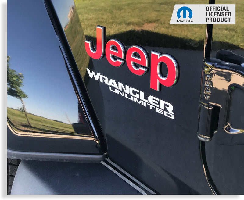 Jeep Fender Emblem Overlay Decals  - 2018-2024 Wrangler JL