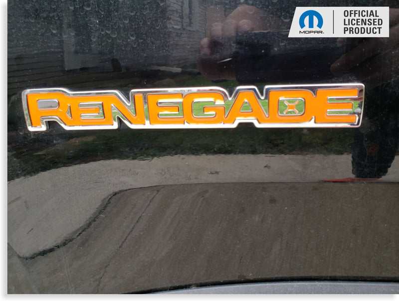 RENEGADE Emblem Inlay Decals   - Jeep Renegade